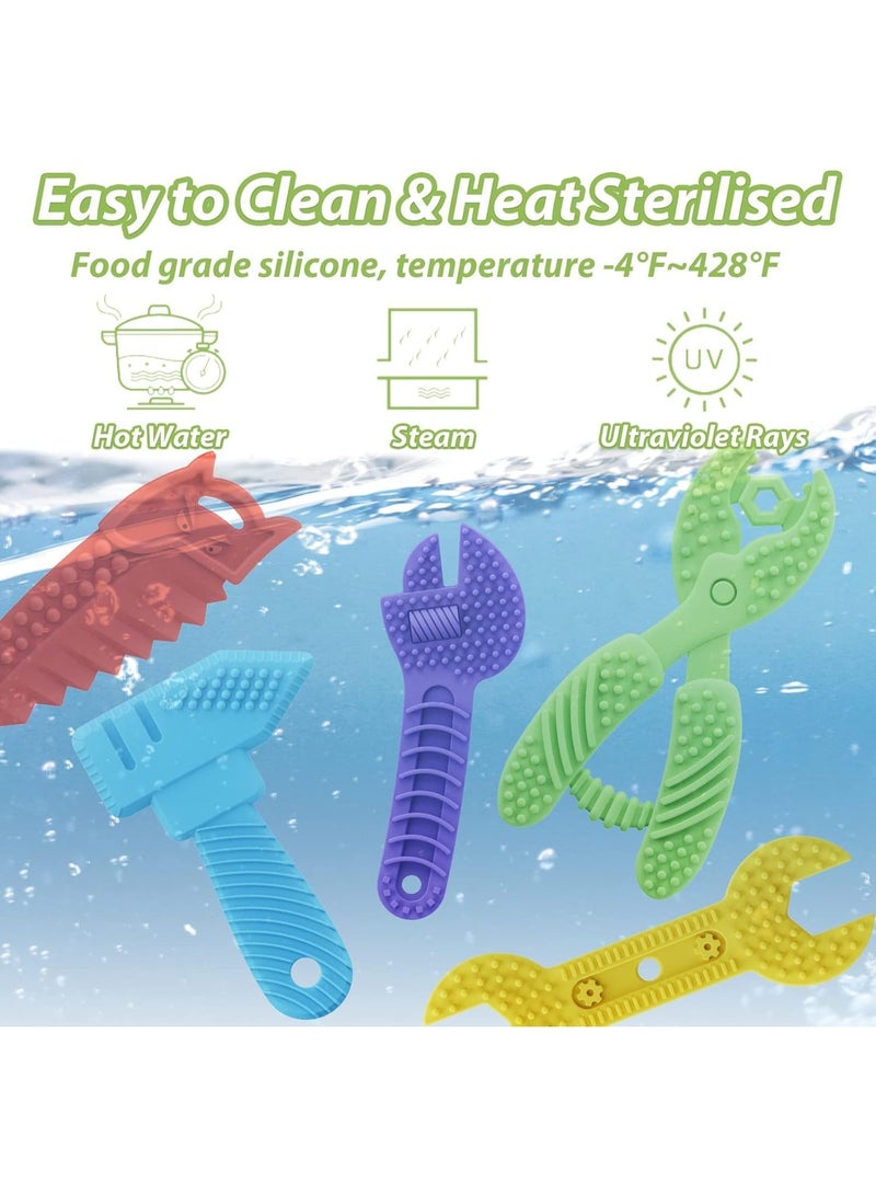 Baby Teething Toys Set – 8 Pieces, Multicolor, Safe for Babies - Image 4